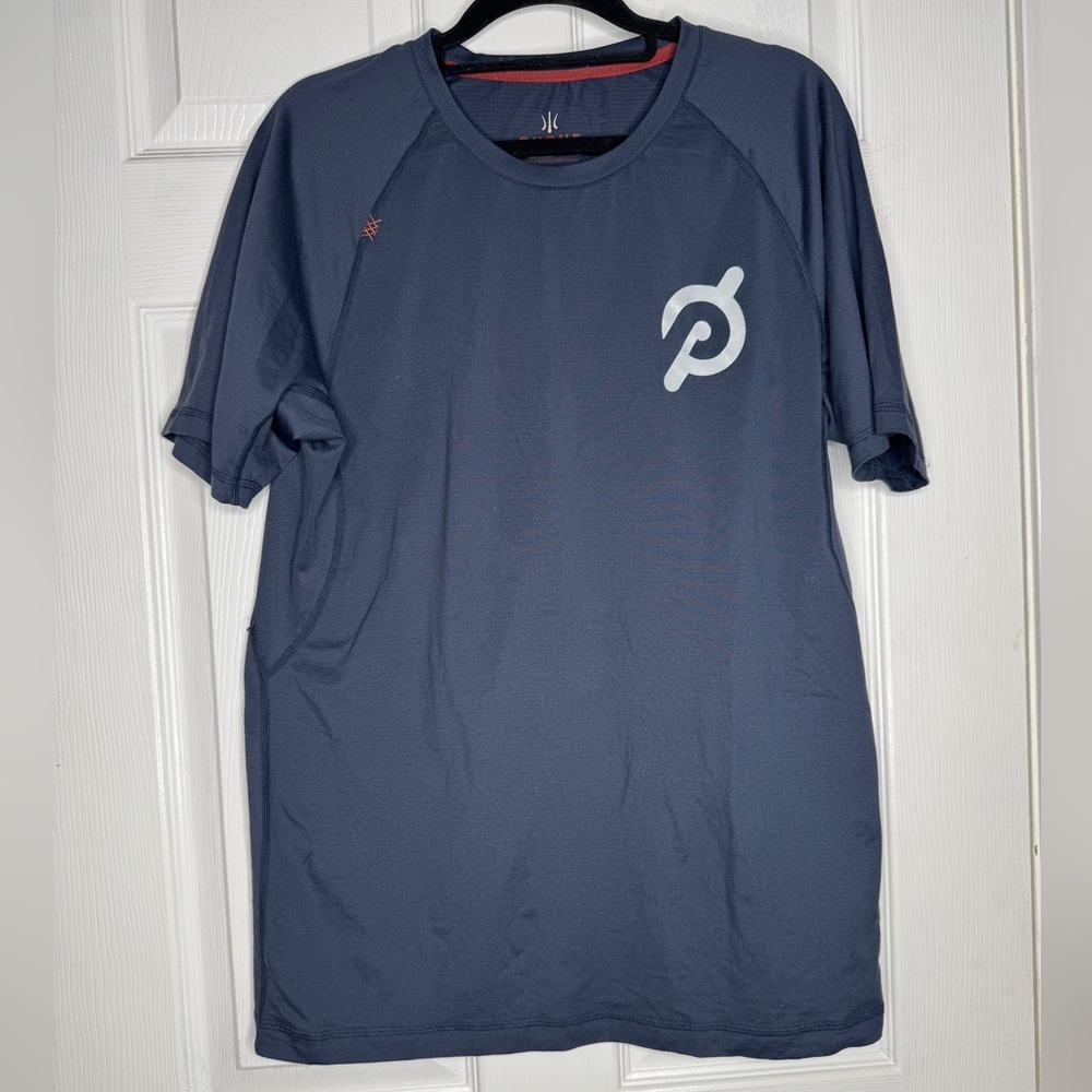 RHONE X PELOTON Men’s Navy Blue‎ Moisture Wicking Athletic T-Shirt Size M